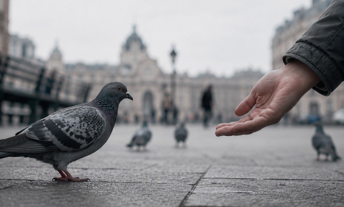 Escribir acerca de las palomas no está prohibido, alimentarlas sí