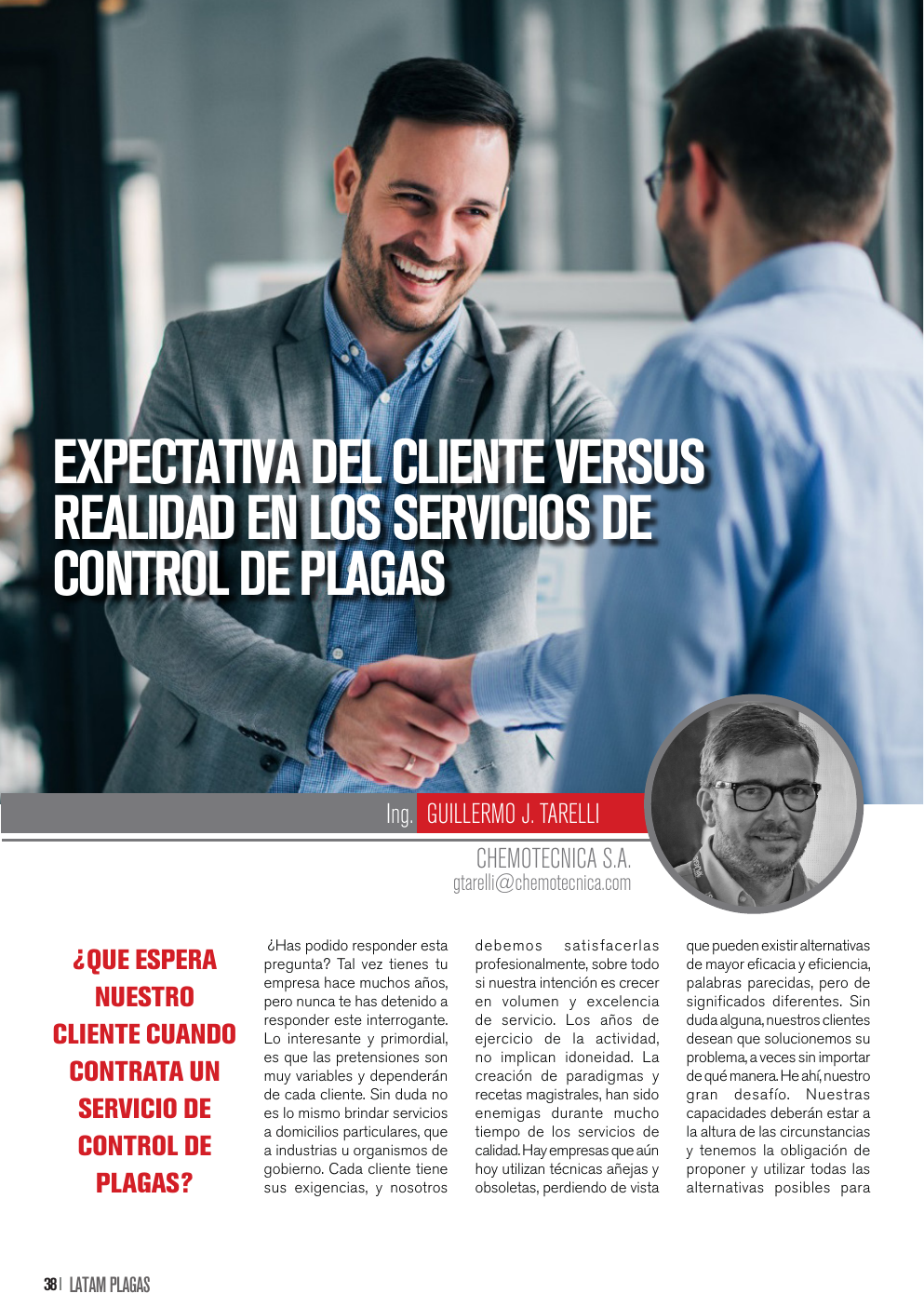 Apertura del artículo sobre expectativa del cliente