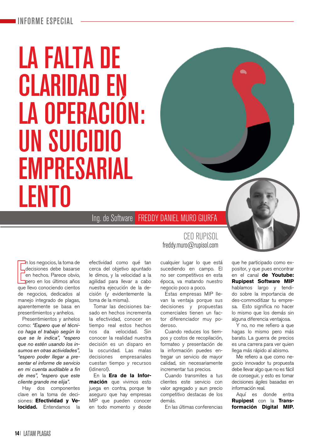 Apertura del artículo sobre claridad operativa en empresas MIP
