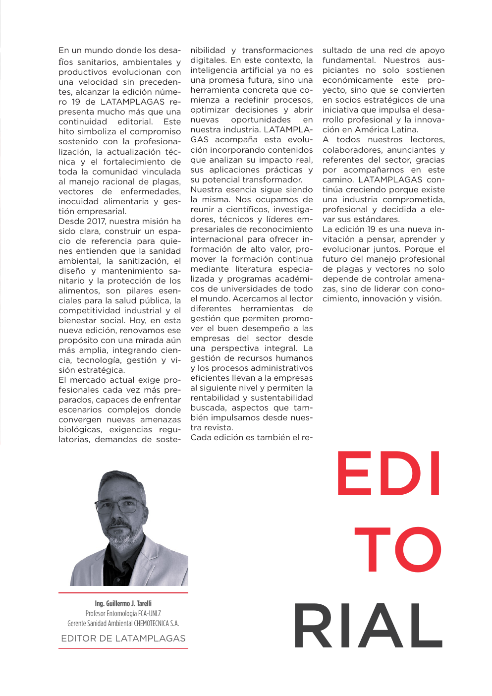 Apertura editorial de la decimonovena edición de Latam Plagas